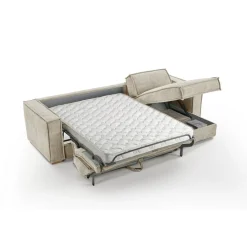 Canapé d'angle reversible Beige convertible express avec méridienne coffre ISABELLA Angle