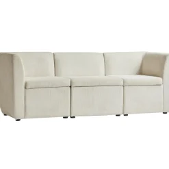 Canapé modulable VARDE design scandinave raffiné en velours côtelé avec mousse de densité supérieure