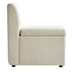 Canapé modulable VARDE design scandinave raffiné en velours côtelé avec mousse