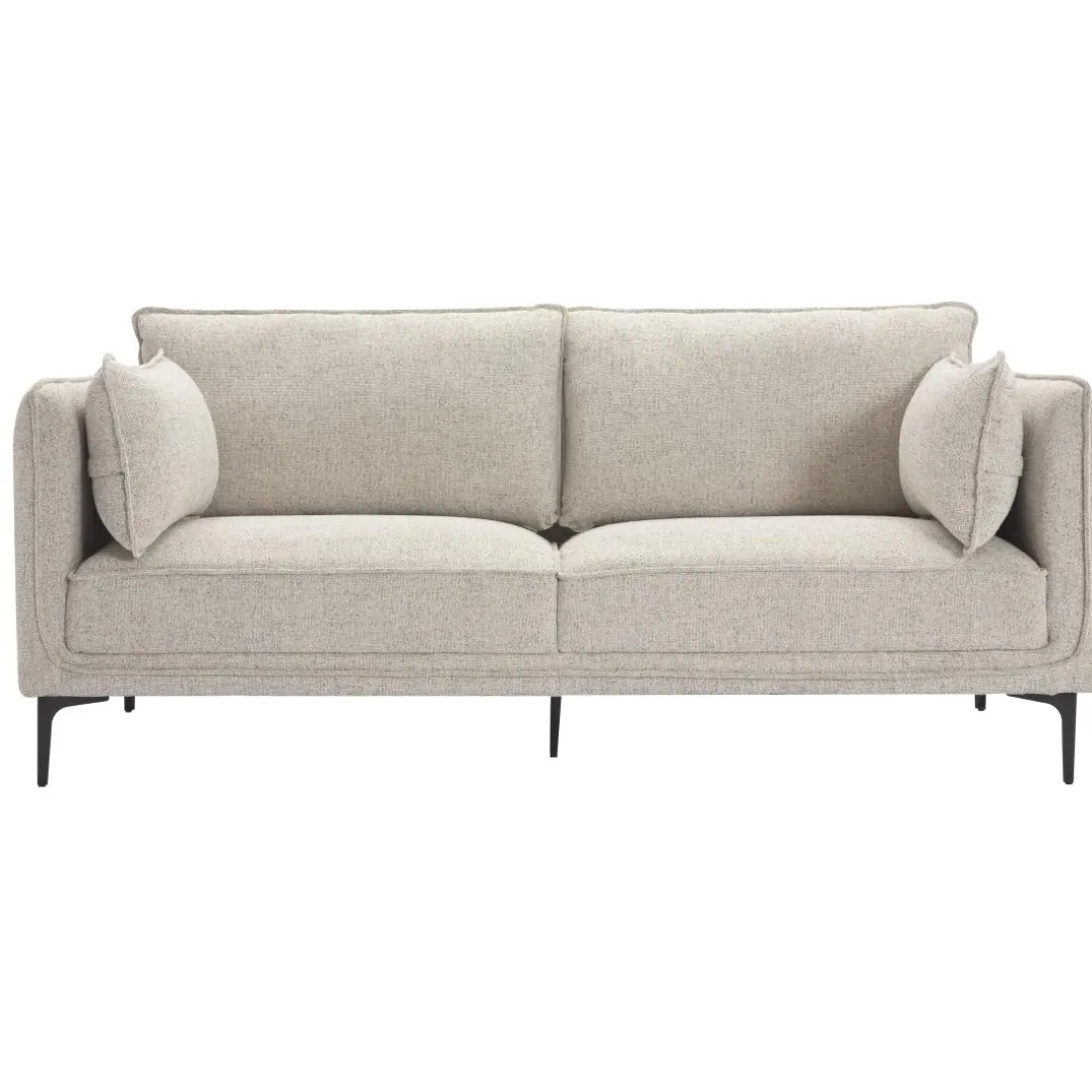 Canape 3 places en Metal gris