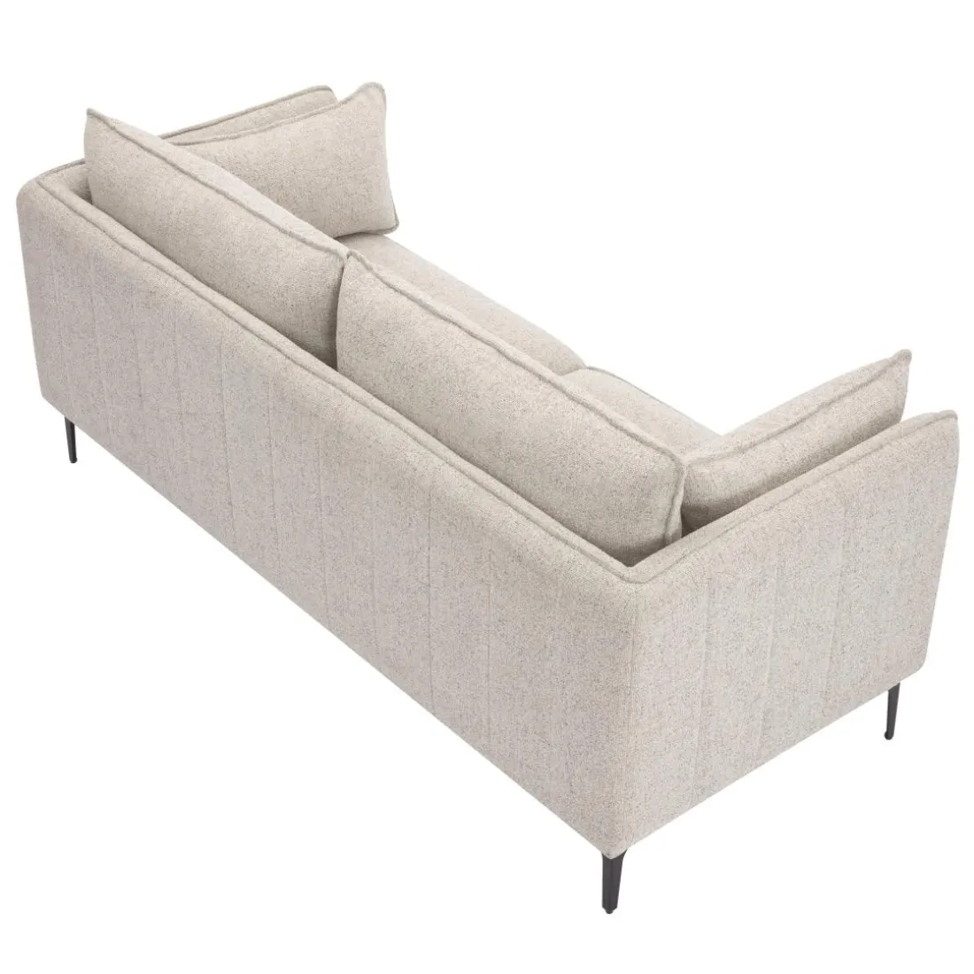 Canape 3 places en Metal gris