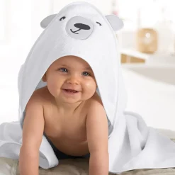 Cape de bain + ba animaux - Blanc