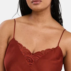 Caraco pyjama homewear - Marron en viscose