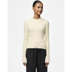 Cardigan manches longues Crista marron en viscose Esme