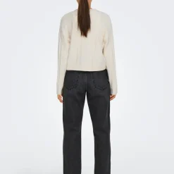 Cardigan Onlfias à noeud - Blanc cassé en viscose Eva
