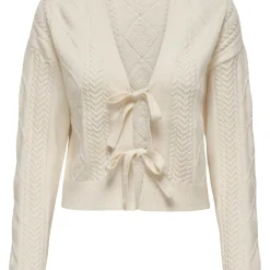 Cardigan Onlfias à noeud - Blanc cassé en viscose Eva