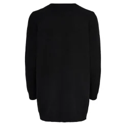 Cardigans en maille Col en V Manches longues noir Luna