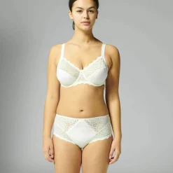 CARESSE Culotte taille haute Naturel