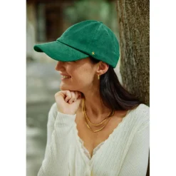 Casquette OLETIA - Verte en coton