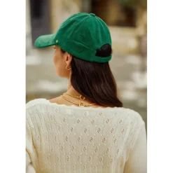 Casquette OLETIA - Verte en coton