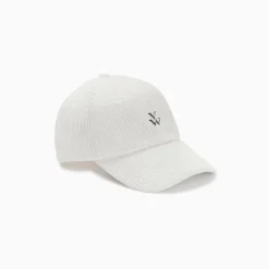 Casquette velours cotele beige beige en tissu