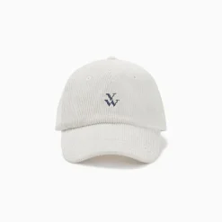 Casquette velours cotele beige beige en tissu