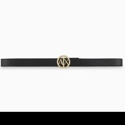 Ceinture femme sythétique noir/or