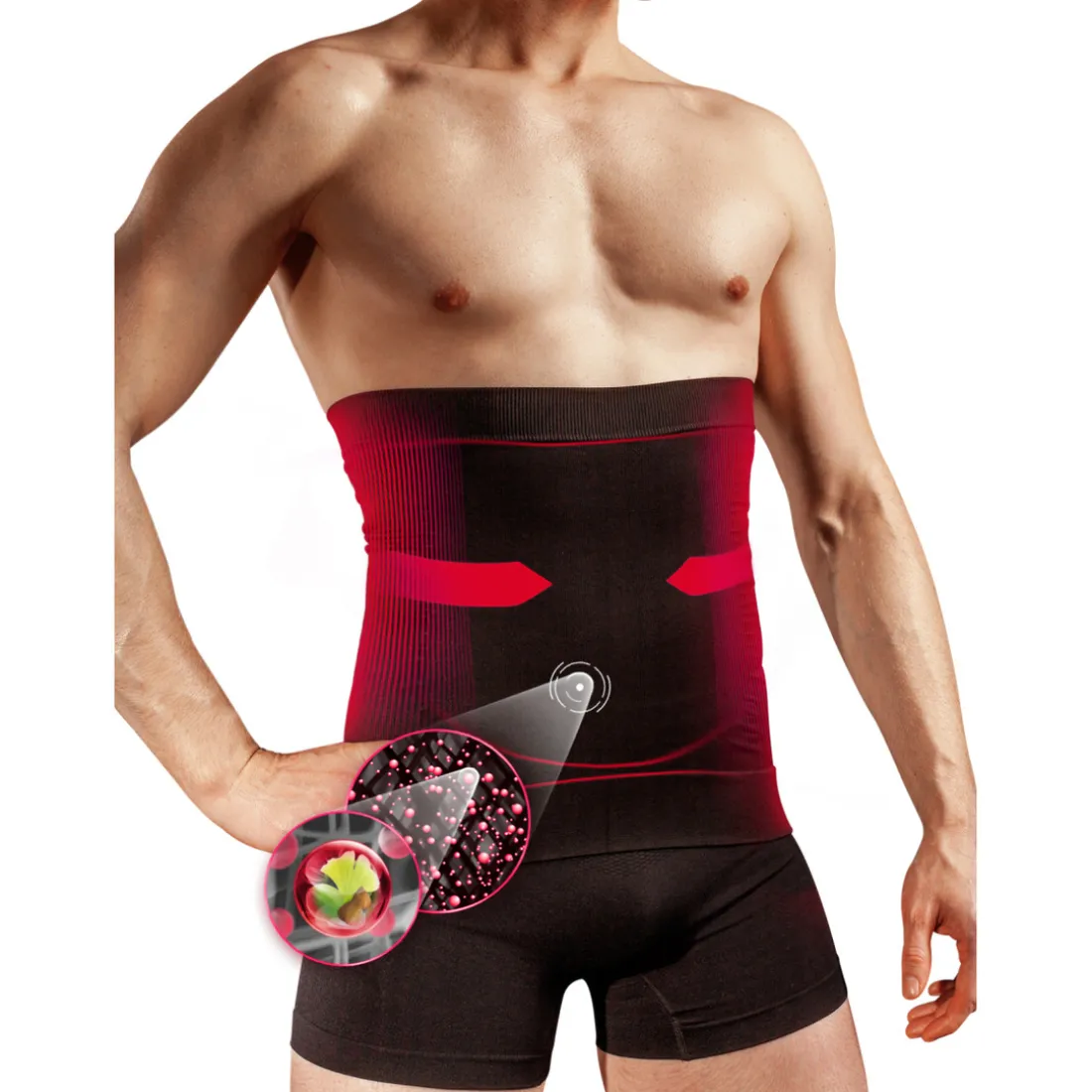 Ceinture Gainante Minceur homme Noir Lytess