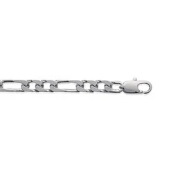 Chaine homme argent rhodié 4 mm - W3YZ5Y