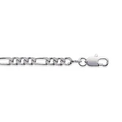 Chaine Homme Figaro 1-3 Argent 3,5 mm Argent Maison de la Bijouterie W33ZY055