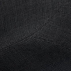 Chaise avec accoudoirs 'LIBRA' en tissu gris foncé et métal noir