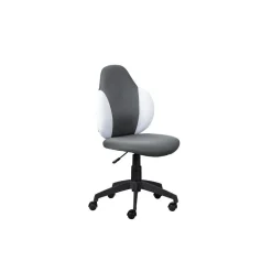 Chaise De Bureau Enfant JESSI Gris foncé/Blanc