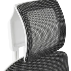 Chaise de bureau ergonomique tissu noir SALOO