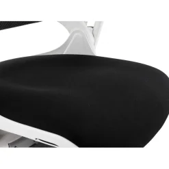 Chaise de bureau ergonomique tissu noir SALOO