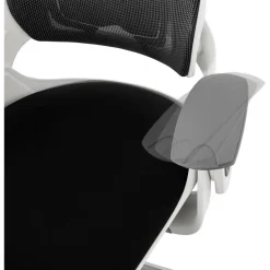 Chaise de bureau ergonomique tissu noir SALOO
