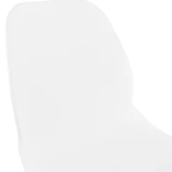 Chaise de bureau 'NADIA' blanche sur roulettes