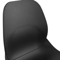 Chaise de bureau 'NADIA' noire sur roulettes