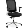 Chaise de bureau noire 65x68x111 cm BSIMONE