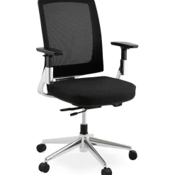 Chaise de bureau noire 65x68x111 cm BSIMONE