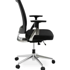 Chaise de bureau noire 65x68x111 cm BSIMONE