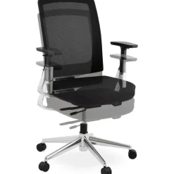 Chaise de bureau noire 65x68x111 cm BSIMONE