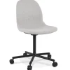 Chaise de bureau 'POLARIS' gris clair sur roulettes