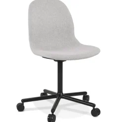 Chaise de bureau 'POLARIS' gris clair sur roulettes