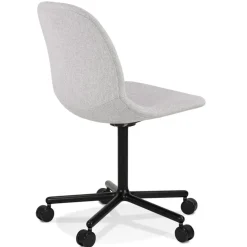 Chaise de bureau 'POLARIS' gris clair sur roulettes