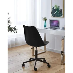 Chaise de bureau scandinave Noir