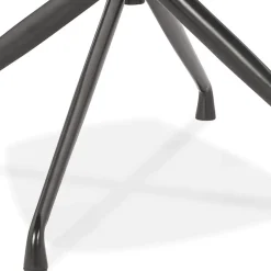 Chaise design avec accoudoirs 'GRAPIN' en velours vert