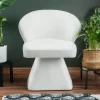 Chaise design grand confort Statik Tissu Crème