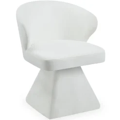Chaise design grand confort Statik Tissu Crème