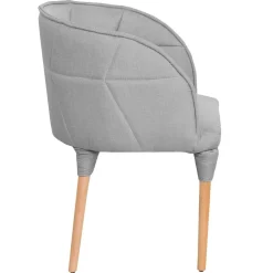 Chaise ou Fauteuil Cielo Tissu Gris Clair