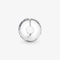 Charm Clip Pavé Bleu Pandora Moments