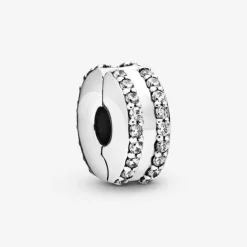 Charm Clip Pavé Double Rang Pandora Moments