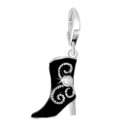 Charms Et Perles So Charm - CH0228-ARGENT - Charm Botte Noir