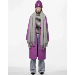 Écharpe oversize gris Lucy