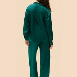 Chemise - Emeraude vert en soie