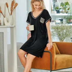 Chemise de nuit - Noir