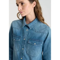 Chemise en jeans BARBARA bleu Kali