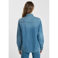 Chemise en jeans BARBARA bleu Kali