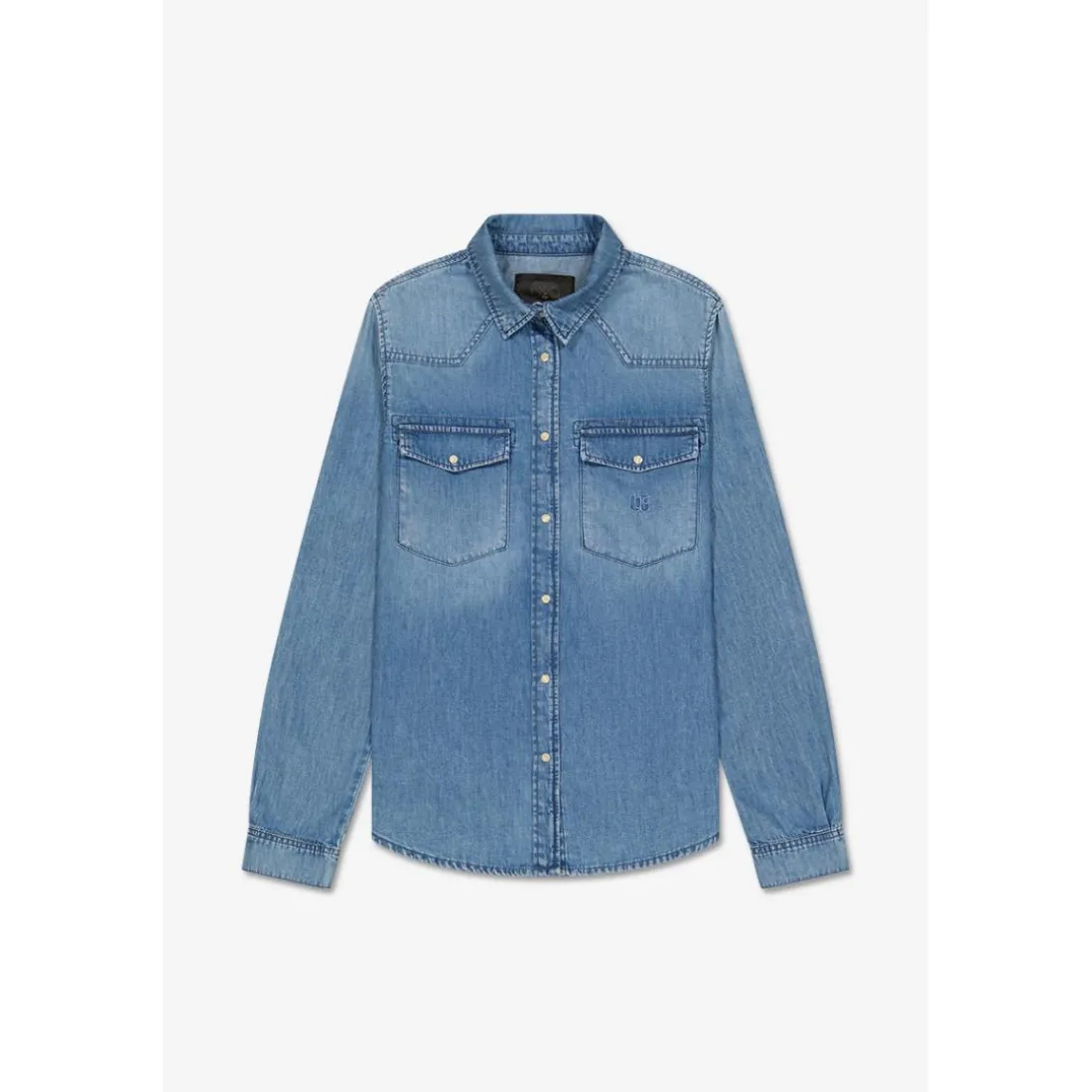 Chemise en jeans BARBARA bleu Kali