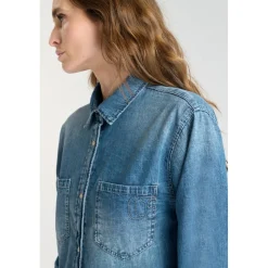 Chemise en jeans HELENA bleu Fern