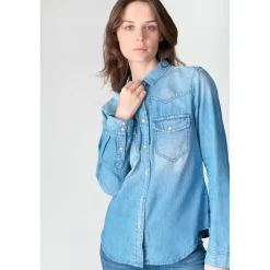 Chemise en jeans JUANITA bleu Zoé